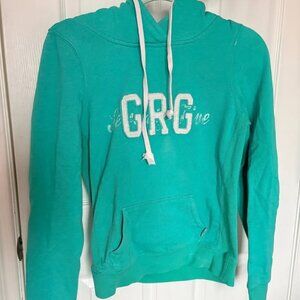 teal garage y2k hoodie